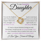 To My Daughhter - Love Knot NeckLace