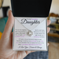 To My Daughhter - Love Knot NeckLace
