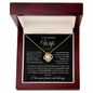 To My Beautiful Wife - Love Knot Necklace