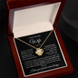 To My Beautiful Wife - Love Knot Necklace
