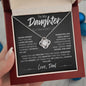 To My Daughter | Adjust your Crown | Love Knot Necklack