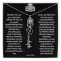 Graduation Gift - Personalized Flower Name Necklace