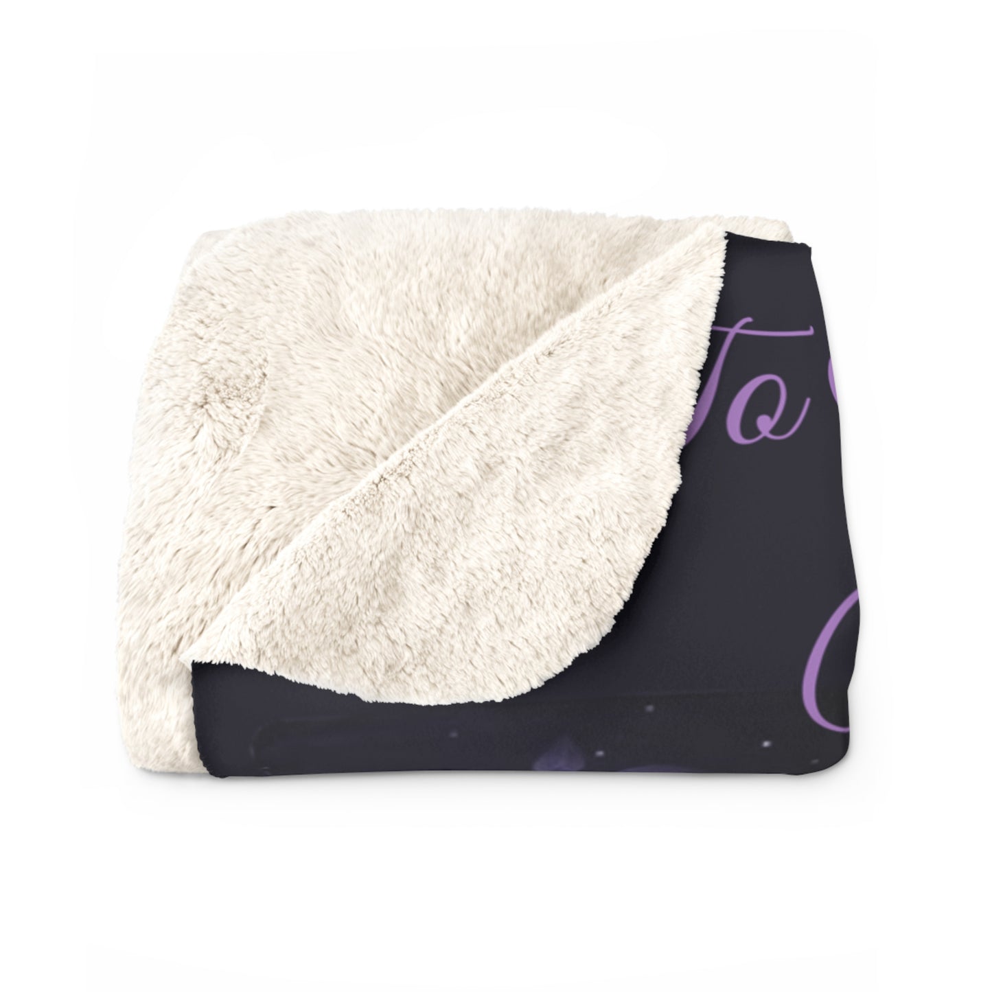 To My Wife Purple Butterfly Sherpa Blanket Gift