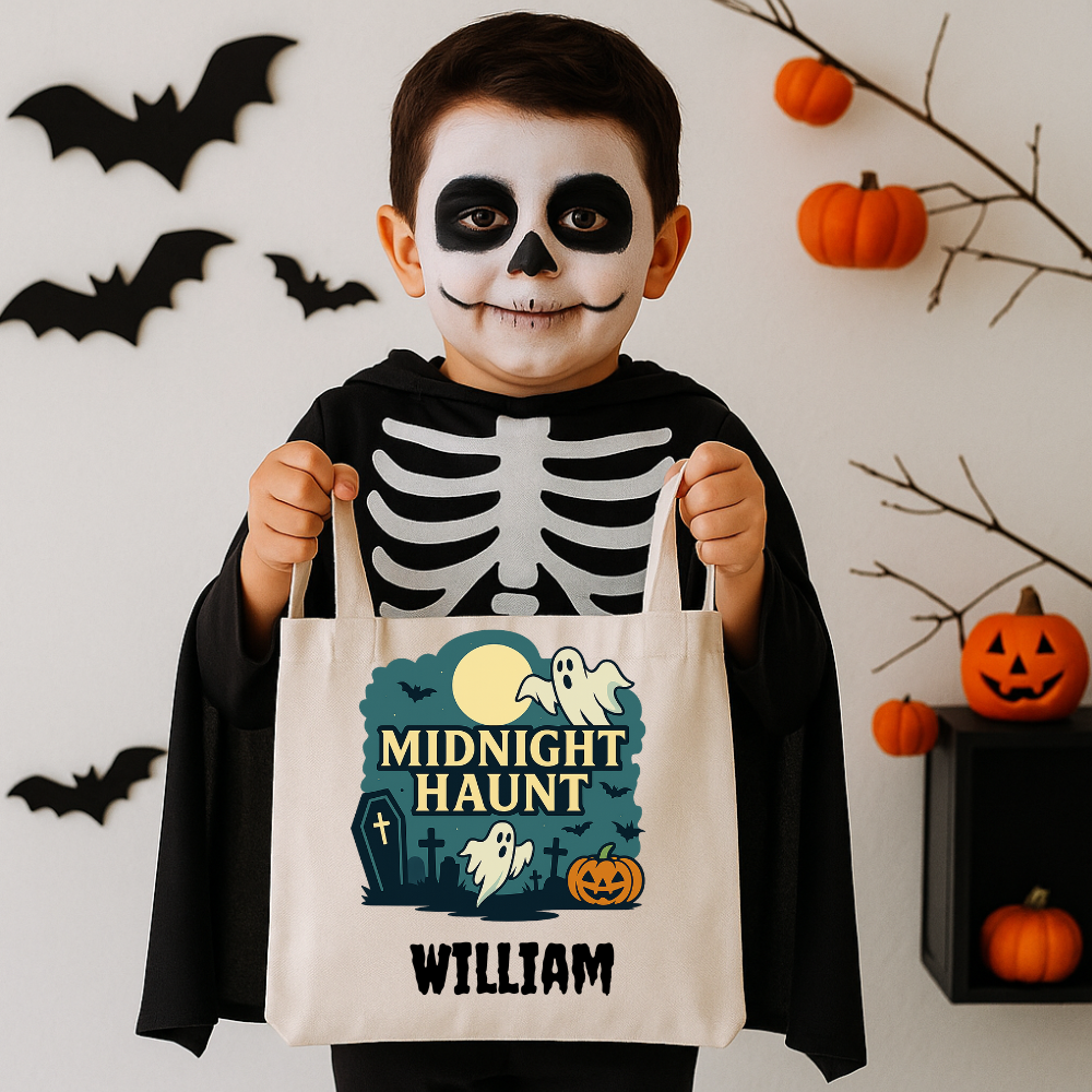 Personalized Halloween Trick-or-Treat Bag  Custom Name Tote