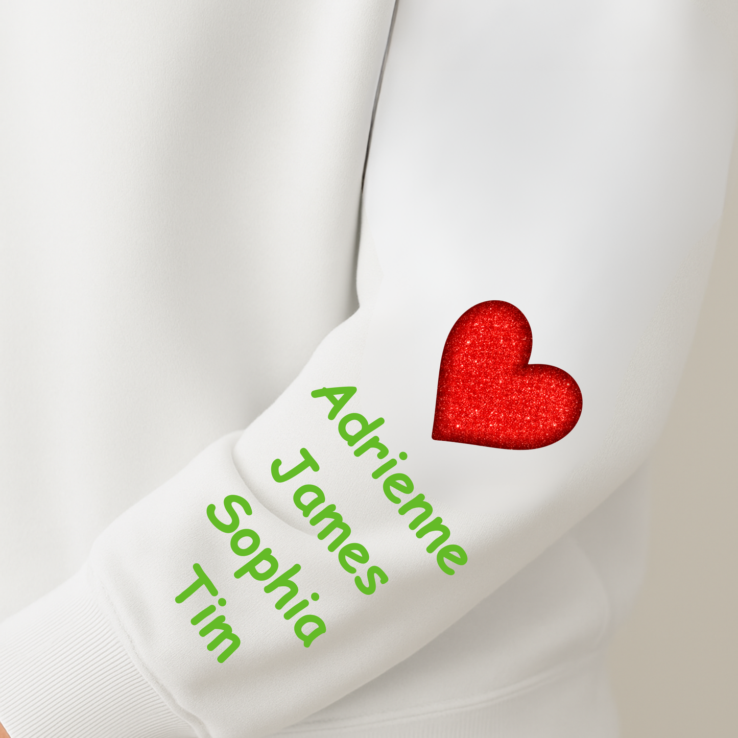 Unisex 'GIGI Claus' Heavy Blend Glitter Crewneck Sweatshirt - Cozy Holiday Loungewear