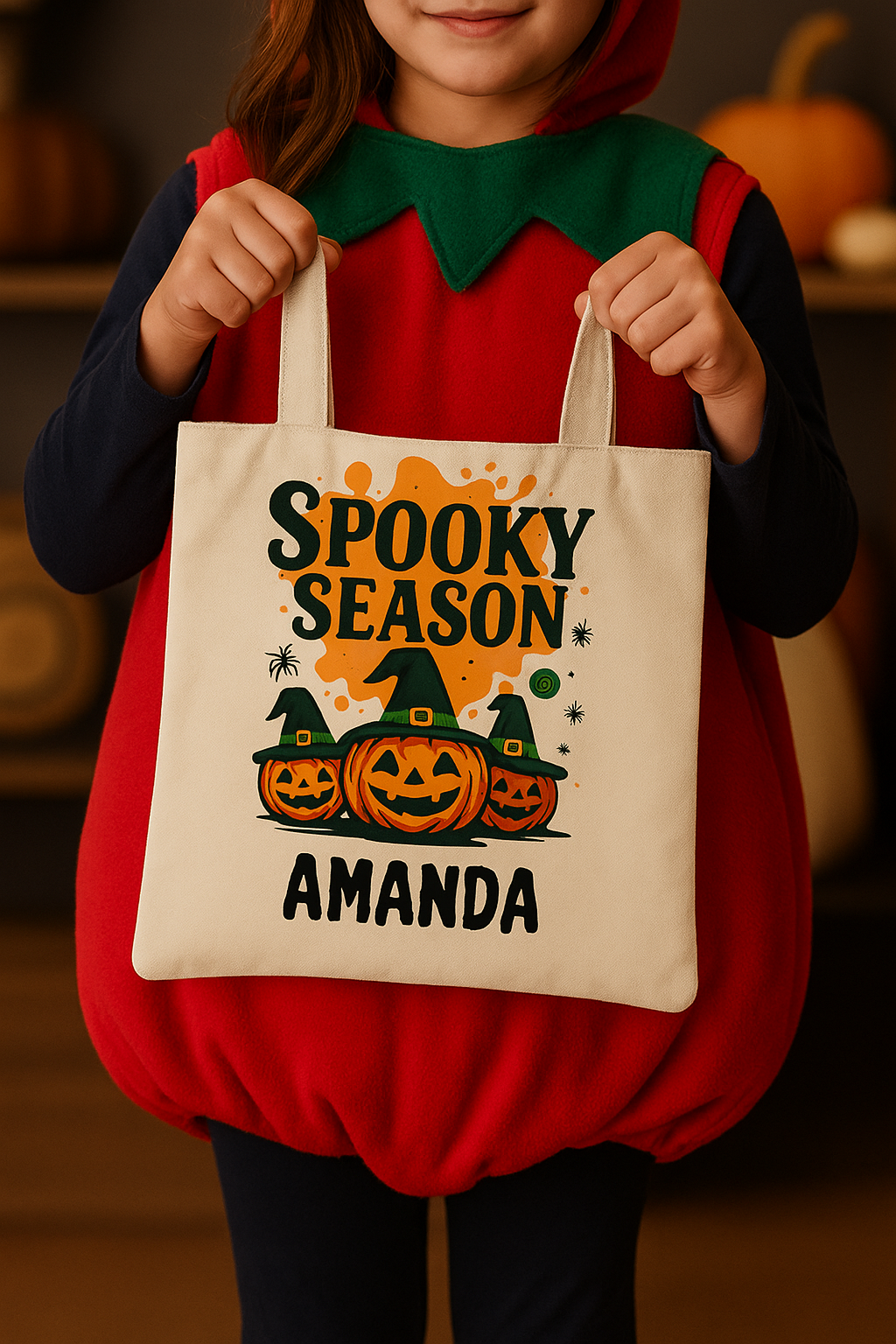 Personalized Halloween Trick-or-Treat Bag  Custom Name Tote