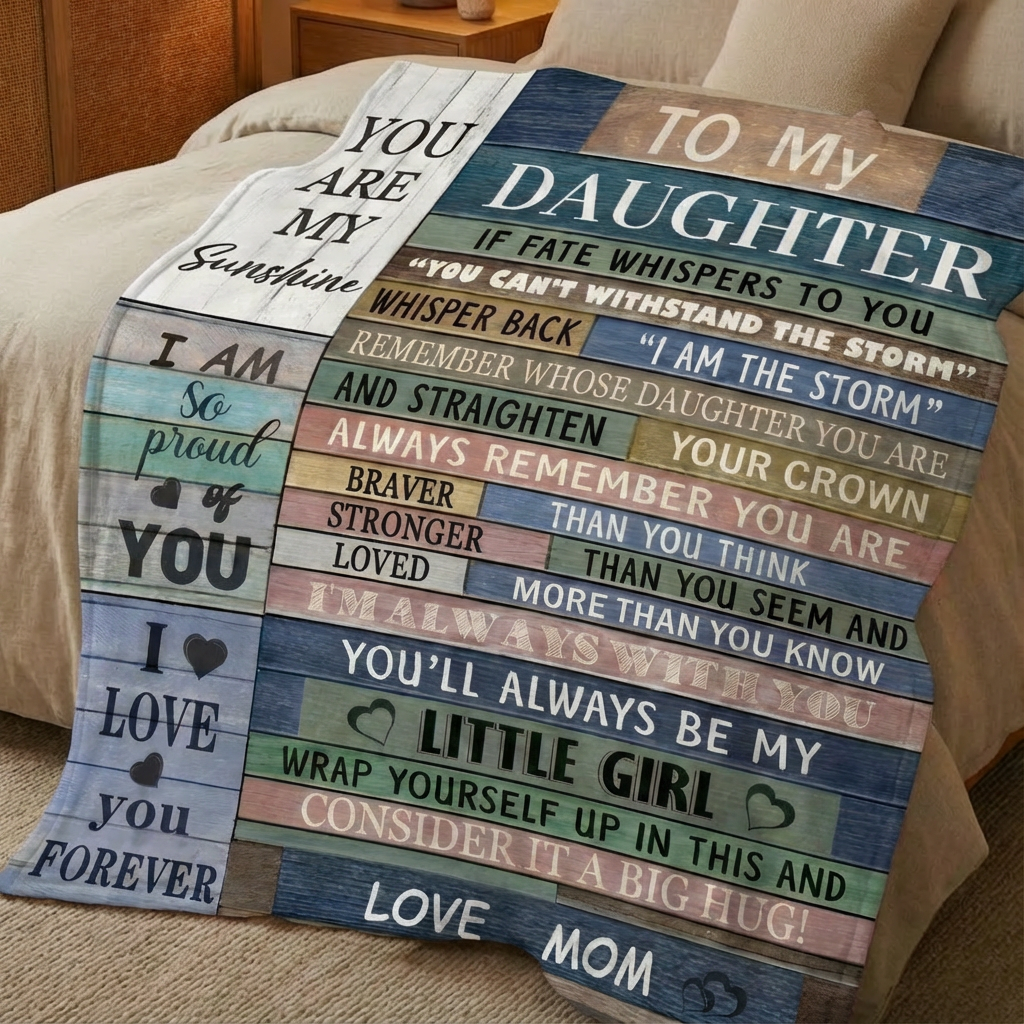 To My Daughter | You Are My Sunshine Blanket