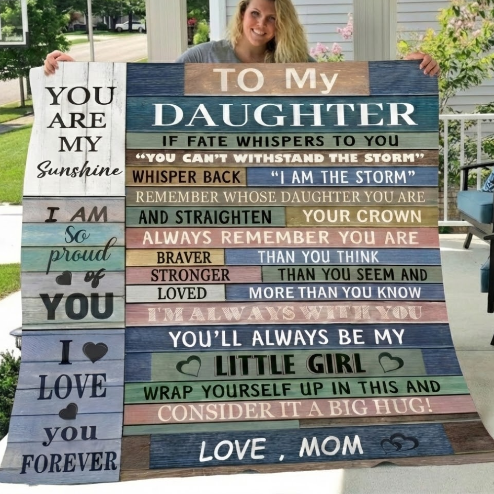 To My Daughter | You Are My Sunshine Blanket