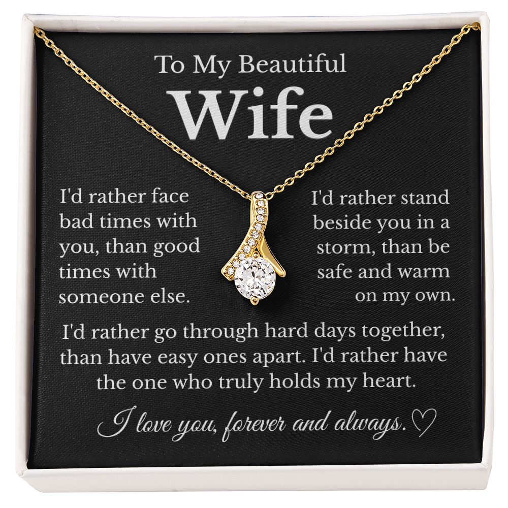 To My Beautiful Wife | Alluring Beauty Necklace