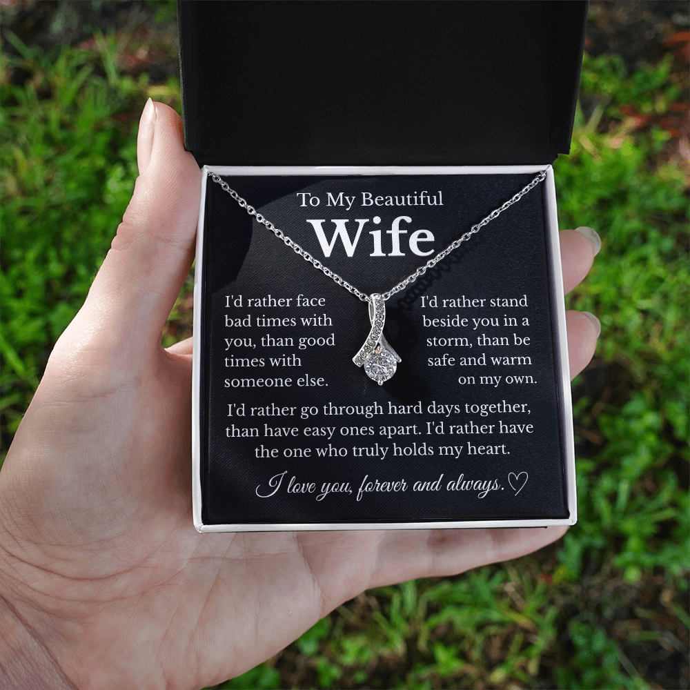 To My Beautiful Wife | Alluring Beauty Necklace
