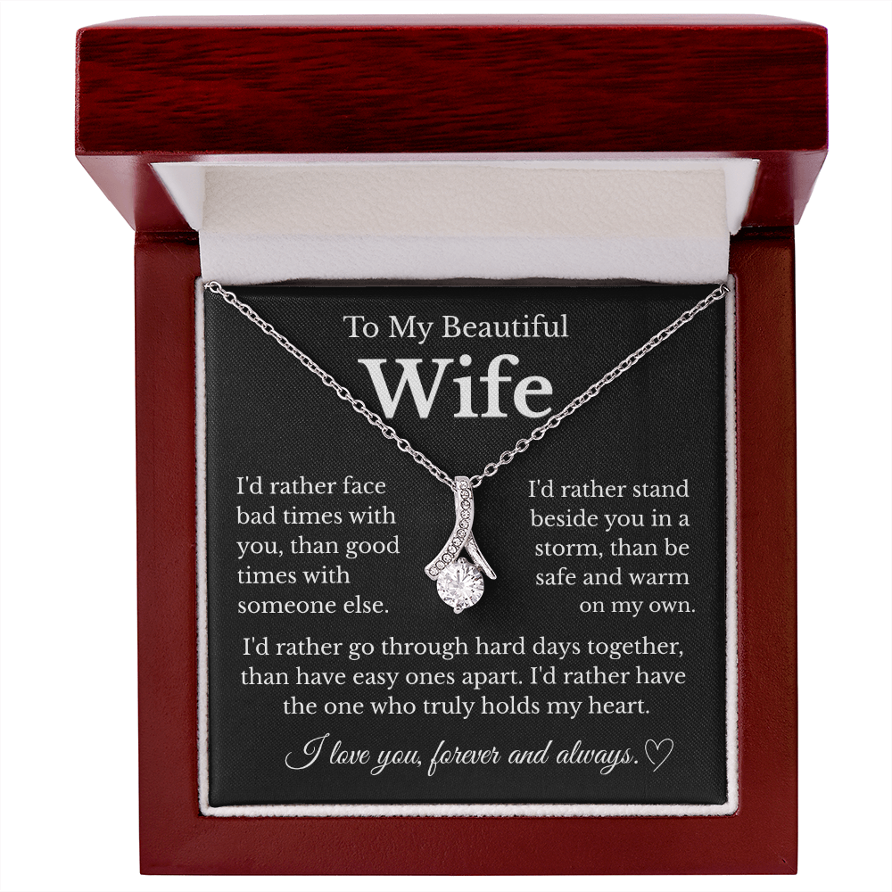 To My Beautiful Wife | Alluring Beauty Necklace