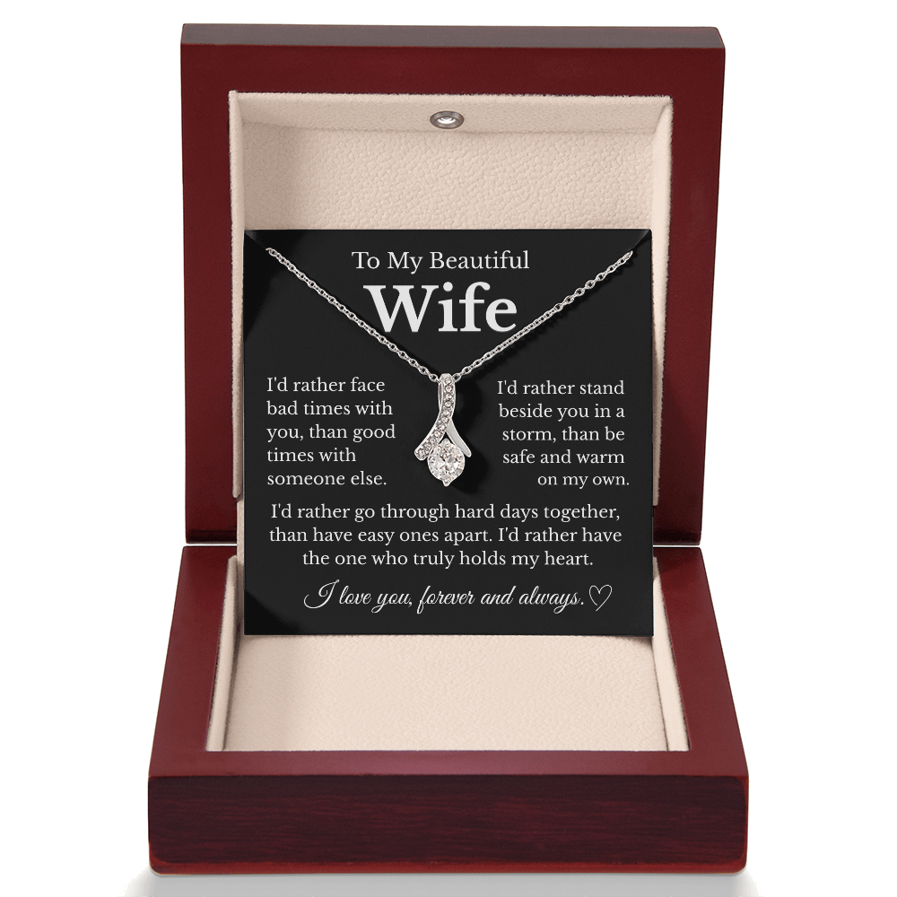 To My Beautiful Wife | Alluring Beauty Necklace