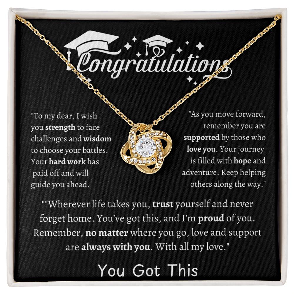 Graduation Gift- Love Knot Necklace