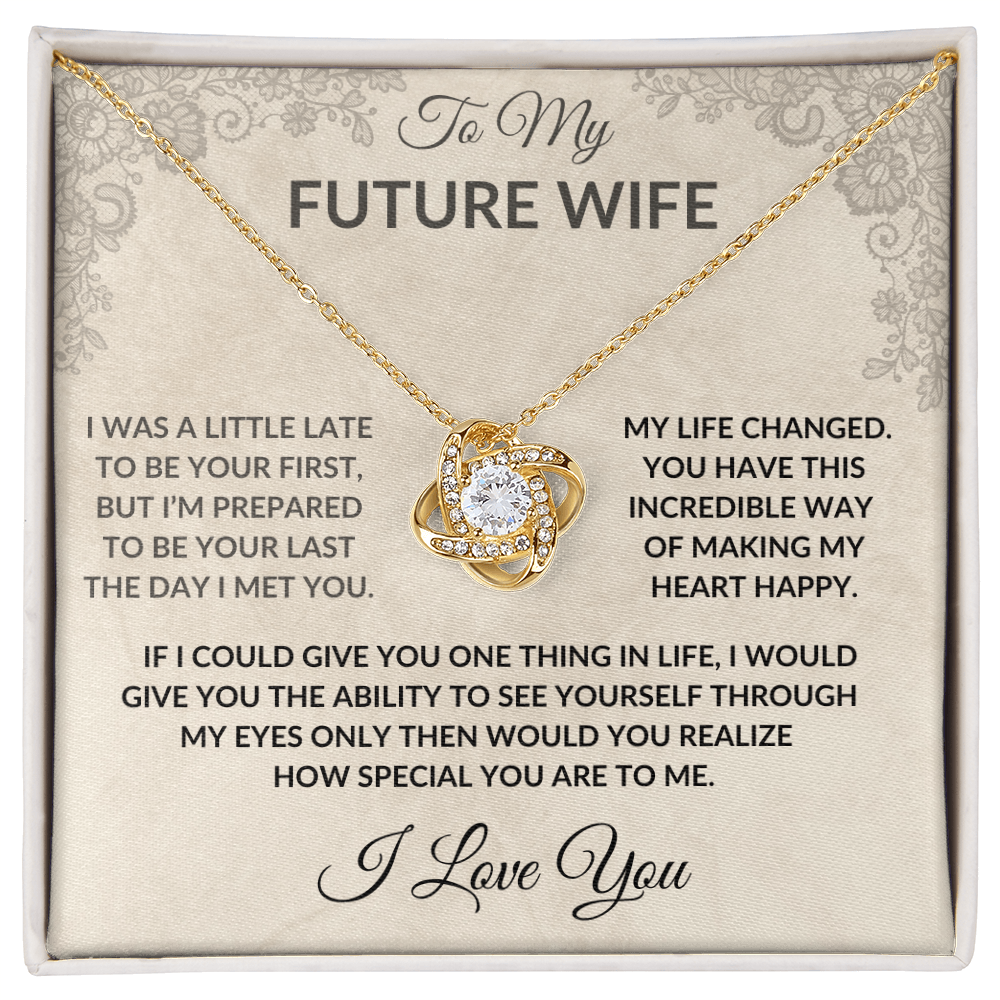 To My Fututre Wife | Love Knot Necklace