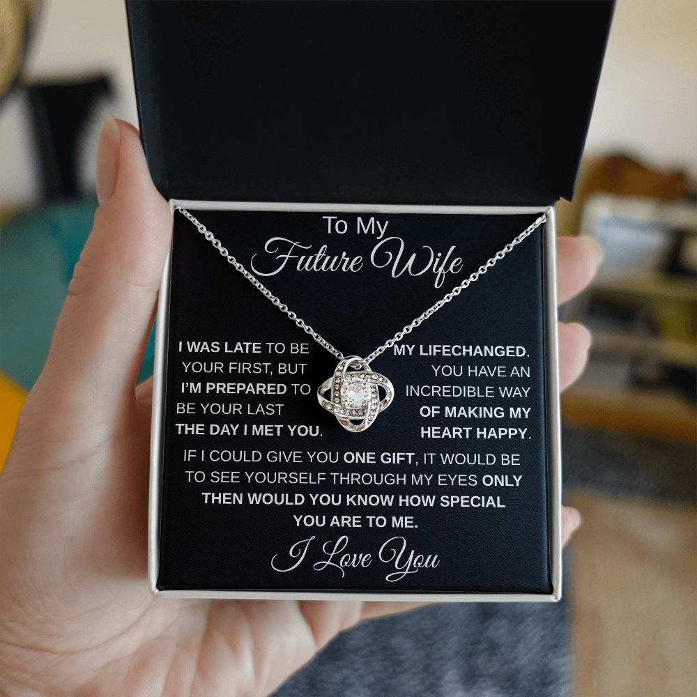 To My Future Wife I LoveKnot Necklace