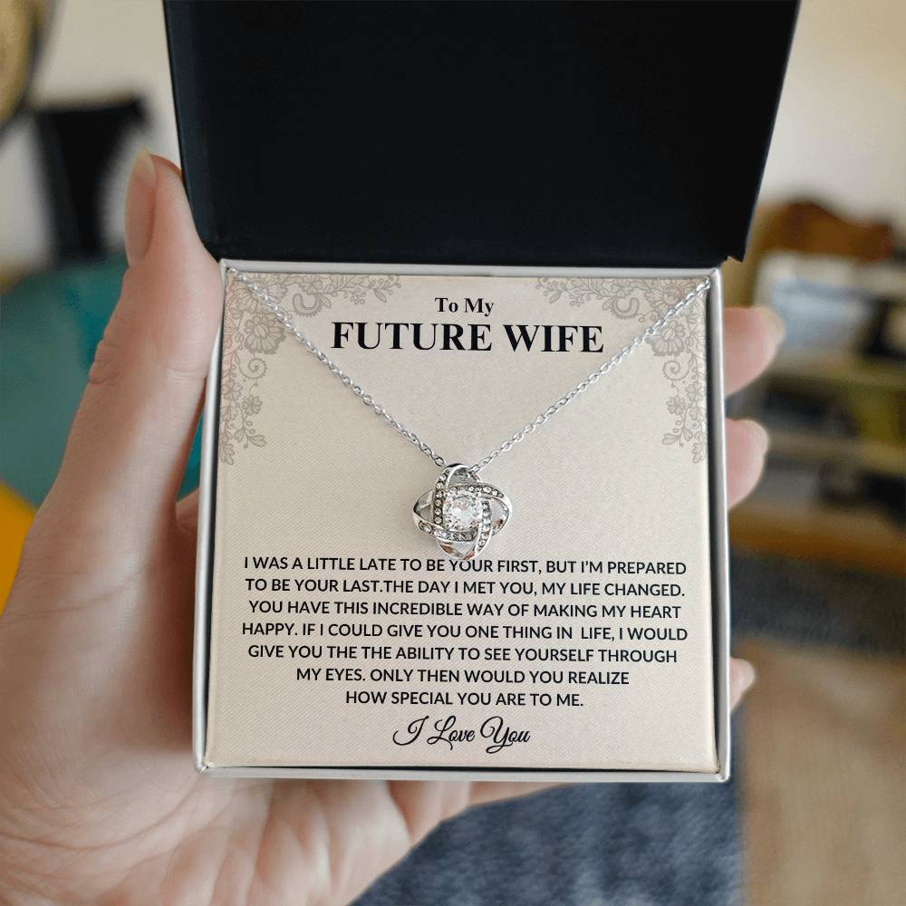 To My Future Wife I LoveKnot Necklace