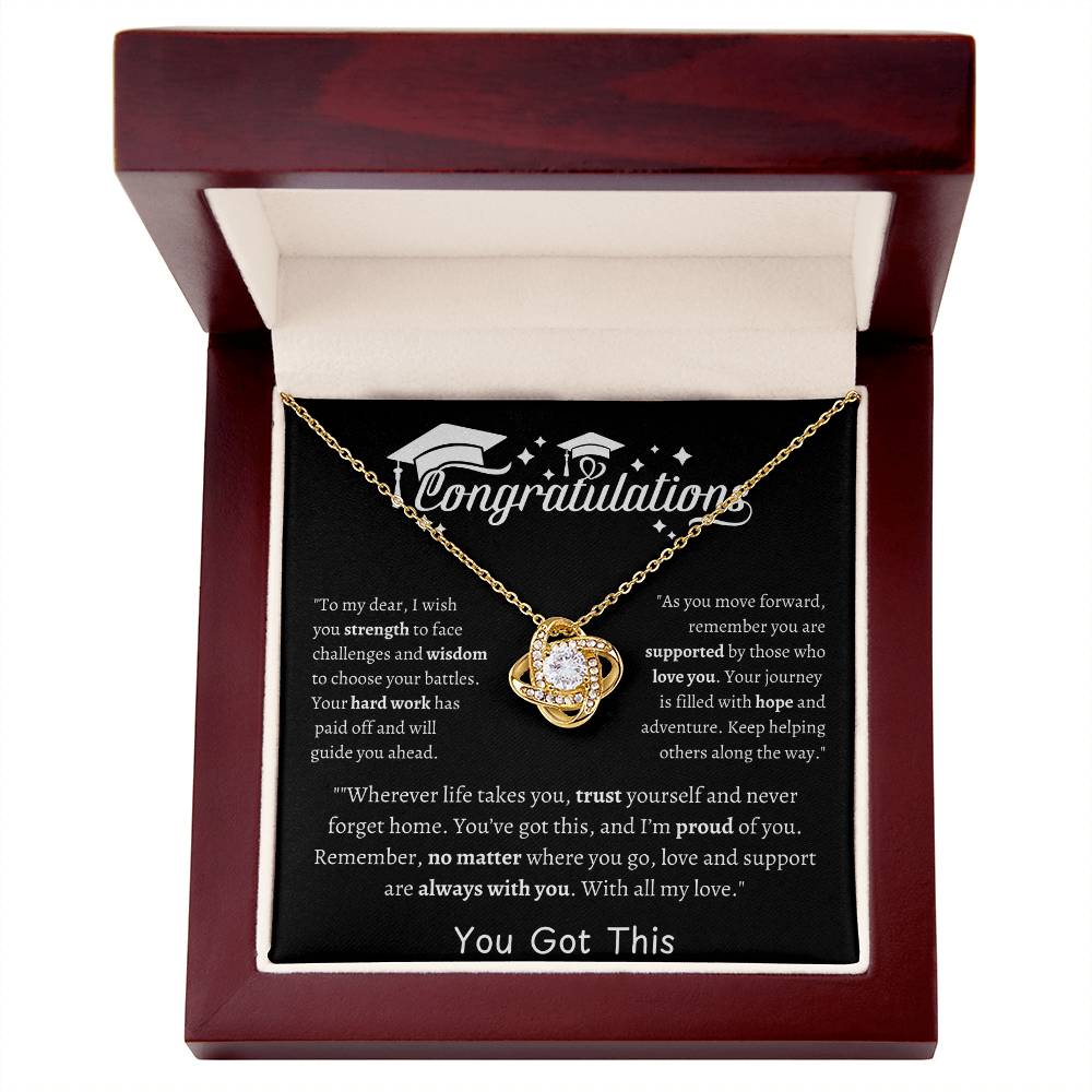 Graduation Gift- Love Knot Necklace