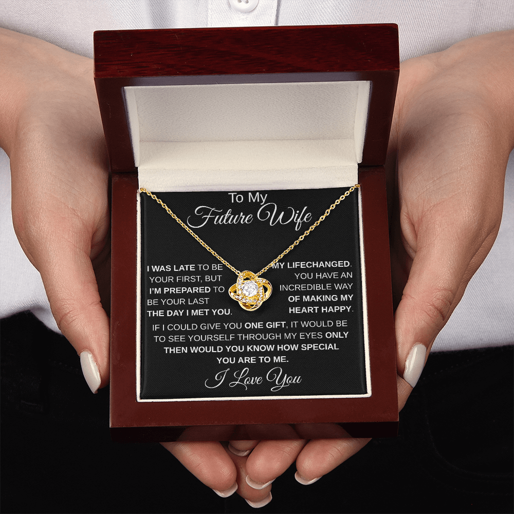 To My Future Wife I LoveKnot Necklace