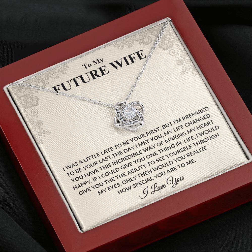 To My Future Wife I LoveKnot Necklace