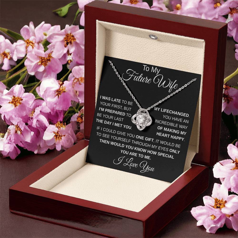 To My Future Wife I LoveKnot Necklace